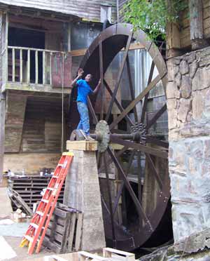 Completed Tharpe Mill Waterwheel