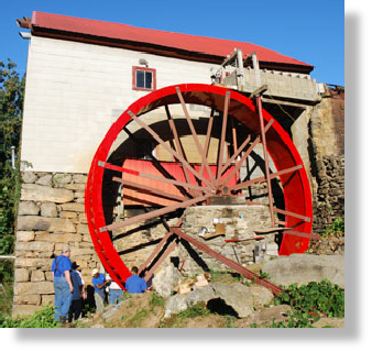 24 foot waterwheel by the Waterwheel Factory